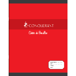 Conquerant 100100374 bloc-notes 48 feuilles Rouge