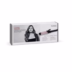 BaByliss Pro 180 38mm Fer à friser À chaleur Noir, Rose 1,8 m