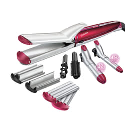 BaByliss MS21E brosse soufflante et fer à lisser Multistyler Rouge, Argent