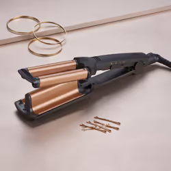 BaByliss Deep Waves Fer à friser À chaleur Noir, Orange 2,5 m