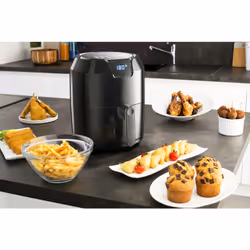 Friteuse Sans Huile MOULINEX Easy Fry Deluxe 1500 Watts - Noir (EZ4018)