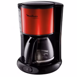 Moulinex Subito, Machine à café filtre, 1,25 L, Café moulu, Noir, Rouge
