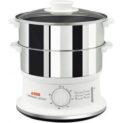 SEB VC145100 cuiseur vapeur 2 Nombre de paniers Comptoir 980 W Blanc, Acier inoxydable