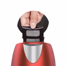 Moulinex BY550510 bouilloire 1,7 L 2400 W Noir, Rouge