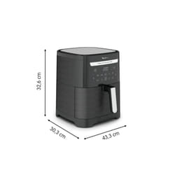 Moulinex Easy Fry & Grill XXL EZ801810 Friteuse Sans Huile Double 6,5 L Autonome Noir, Acier inoxydable