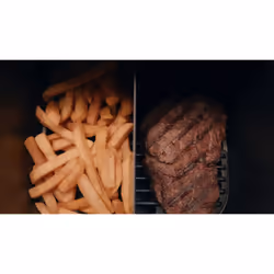 Moulinex Easy Fry & Grill XXL EZ801810 Friteuse Sans Huile Double 6,5 L Autonome Noir, Acier inoxydable