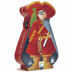 DJECO Puzzle Silhouette - Le Pirate Et Son Tresor - Vue supplémentaire 2