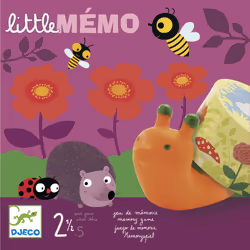 DJECO Little Memo, 2,5 an(s), Carton, Plastique, Multicolore