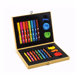 DJECO DJ09010, Garçon/Fille, Feutres inclus, Image unique à colorier, Crayons gras inclus