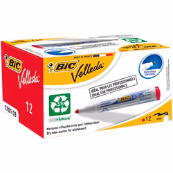 BIC Whiteboard Velleda ECOlutions 1701 marqueur 12 pièce(s) Rouge