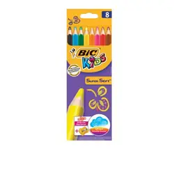 BIC SuperSoft Multicolore 8 pièce(s)
