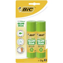 BIC Eco Glue Stick 21gr Bl2
