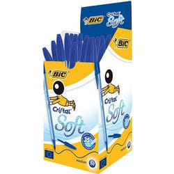 BIC Cristal Soft Bleu Stylo à bille Moyen 50 pièce(s)