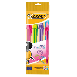 Pack De 4 Stylos Bic Fashion Shimmers