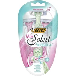 BIC MISS SOLEIL SENSITIVE 3 LAMES COULEURS ASSORTIES BLISTER DE 3 PIECES