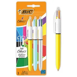 BIC 987811 stylo à bille Stylo à bille rétractable avec clip 3 pièce(s)