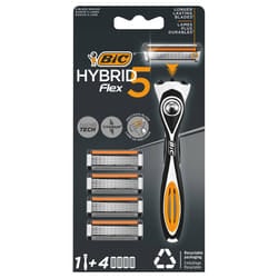 Bic Hybrid Flex 5 Rasoirs Rechargeables 5 Lames Homme