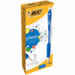 BIC Velocity, Multicolore, Noir, Bleu, Orange, Rouge, 2HB, 0,5 mm, Rond, Rétractable