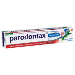 PARODONTAXFraîcheur intenseDentifrice au fluorPour gencives qui saignent occasionnellement75mlAllie soin des gencives et goût ...