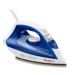 Moulinex IM1735E0 fer à repasser Fer à repasser à sec ou à vapeur Semelle en céramique 2000 W Bleu, Blanc