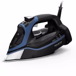 Rowenta DW9411D1, Fer à repasser à sec ou à vapeur, Noir, Bleu, Intégré, Boutons, Rotatif, 3000 W