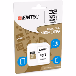 Emtec microSDHC 32 GB Class10 Gold+ mémoire flash - Vue supplémentaire 2