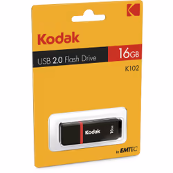 Kodak EKMMD16GK102 lecteur USB flash 16 Go USB Type-A 2.0 Noir, Rouge, Blanc