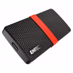Emtec X200, 1 To, USB Type-C, 3.2 Gen 1 (3.1 Gen 1), 450 Mo/s, Noir, Rouge