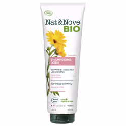 Le shampooing Nat&Nove Doux nettoie efficacement le cuir chevelu, il lave parfaitement les cheveux et leur redonne leur beaut ...