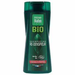 Pétrole Hahn Shampoing Re-Densifieur Bio 250 ml est un shampoing à la formule redensifiante à l'extrait de chêne et de thé ve ...