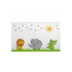 LEONARDO 39200 planche à découper pour cuisine Rectangulaire Verre Vert, Blanc