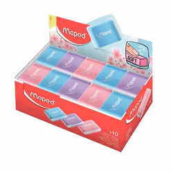 Maped 112921 gomme à effacer Caoutchouc Couleurs assorties 40 pièce(s)