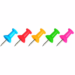 Boite de 100x Punaises Memo Maped - Diamètre 10 mm - Ouverture et fermeture pratiques - Système de mise en broche facilité :  ...
