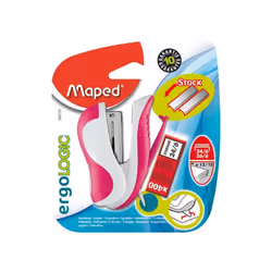 Maped agrafeuse Ergologic Mini Soft touch Pour agrafes 24/6 en 26/6. Capacité avec agrafes 24/6: 12 feuilles. Capacité avec a ...