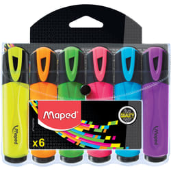 Maped 742557 marqueur 6 pièce(s) Fibre tip Multicolore