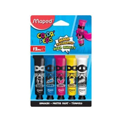 Maped gouache Color'Peps, 12 ml, 5 tubes sur blister