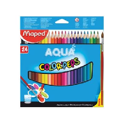 Maped Crayon de couleur aquarellable Color'Peps Aqua 24 crayons