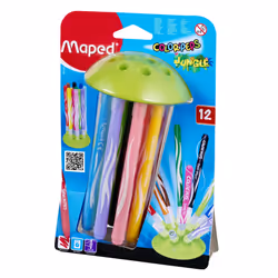 Maped Color'Peps Jungle Innovation, 12-pack stylo-feutre Noir, Bleu, Marron, Vert, Orange, Rose, Violet, Rouge, Jaune 12 pièce(s) - Vue supplémentaire 3