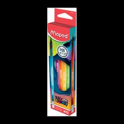 Crayon Graphite MAPED Woodfree HB Embout Gomme-(852001)