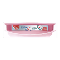 Rép : 870201 - Compatible Micro-Ondes et Lave-Vaisselle - en Plastique Sans BPA - Rose - ASSIETTE AVEC COUVERCLE - ASSIETTE M ...