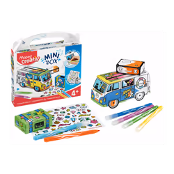 Maped Mini Box Camionette A Decorer - Kit Creatif, 4 an(s), Plastique, Multicolore, 10 pièce(s)