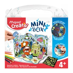 Maped Mini Box - Aquarium A Colorier - Pop Up Cartes + Coloriage