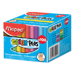 Boite de 100 craie de couleurs Maped