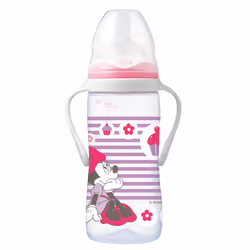 Tigex Biberon intuition tétine silicone Minnie, Rose, Blanc