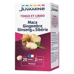 Juvamine Maca Gingembre Ginseng 40 Comprimés