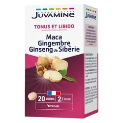 Juvamine Maca Gingembre Ginseng 40 Comprimés