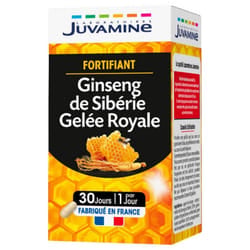 Juvamine Ginseng de Sibérie Gelée Royale 30 Gélules