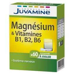 Juvamine Magnésium & Vitamines B6 B2 B1 60 Comprimés