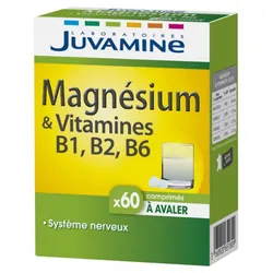 Juvamine Magnésium & Vitamines B6 B2 B1 60 Comprimés