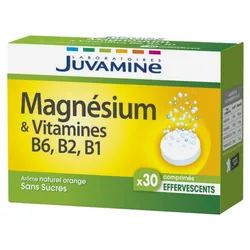 Juvamine Magnésium & Vitamines B6 B2 B1 30 Comprimés Effervescents